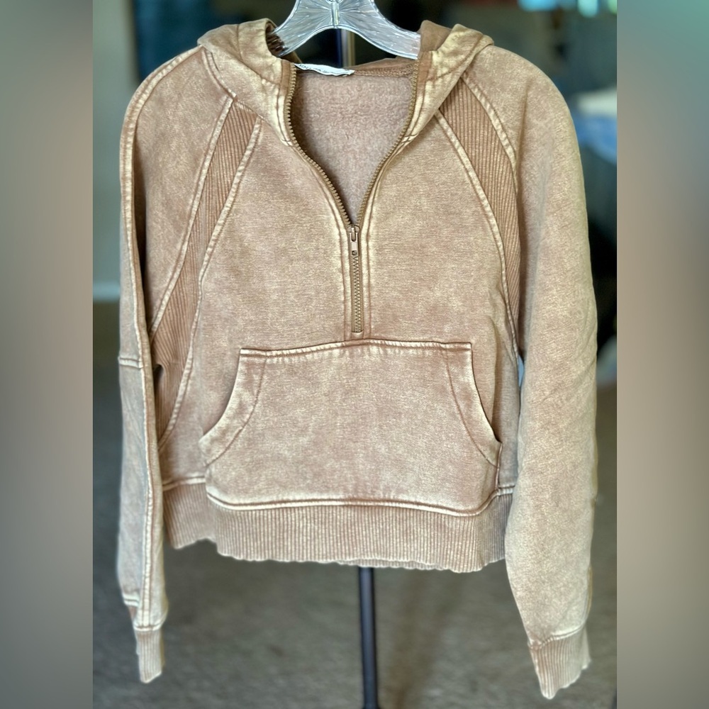 Zenana Outfitters Tan Hoodie - Picture 3 of 5